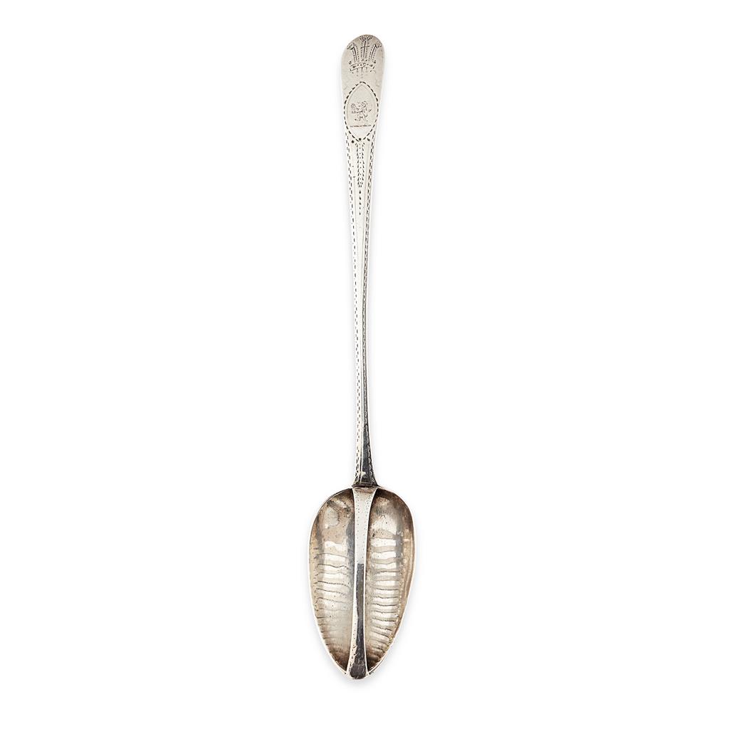 Appraisal: An Irish straining spoon James Scott Dublin of Celtic point