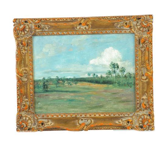 Appraisal: NORMAN LANDSCAPE BY EMILE DELOBRE FRANCE - Oil on canvas