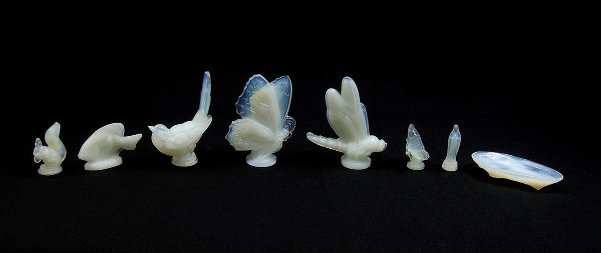 Appraisal: COLLECTION OF SABINO OPALESCENT GLASS FIGURES pieces total to include