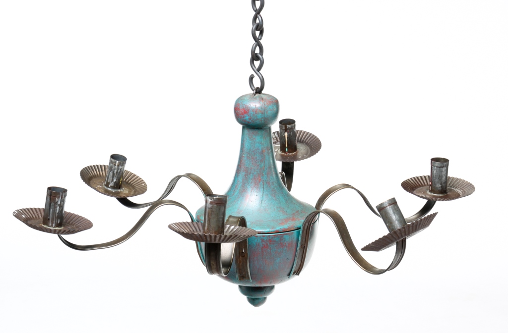 Appraisal: CONTEMPORARY CANDLE CHANDELIER Made at the Henry Ford Museum late