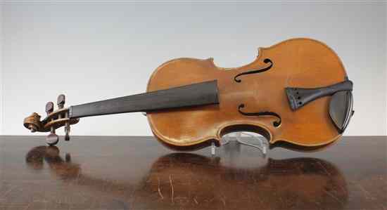 Appraisal: An English violin by George Pyne dated the interior with