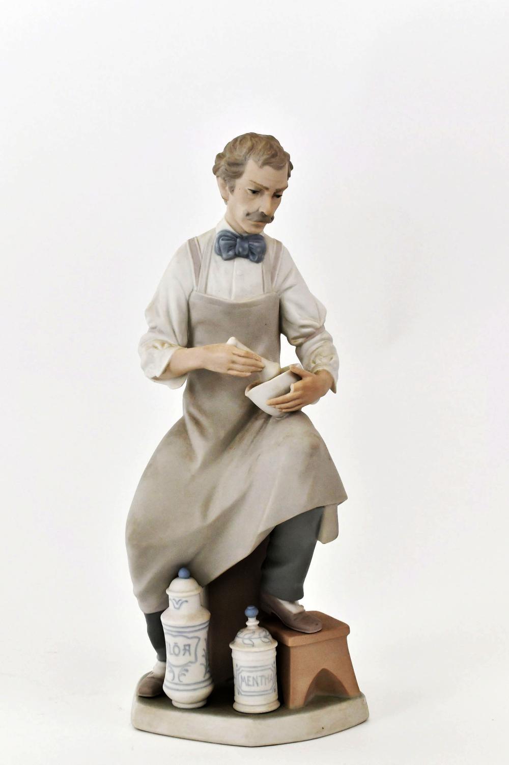 Appraisal: LLADRO PORCELAIN FIGURE OF A PHARMACISTSigned numbered on the underside