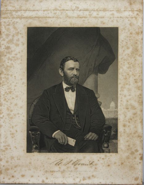 Appraisal: Engraving of Ulysses S Grant x foxing in border Provenance