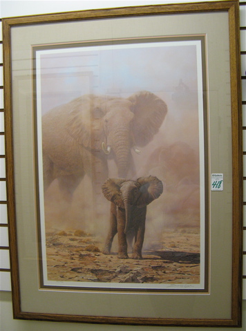 Appraisal: JOHN SEEREY-LESTER COLOR LITHOGRAPH British th century titled Amboseli-Child African