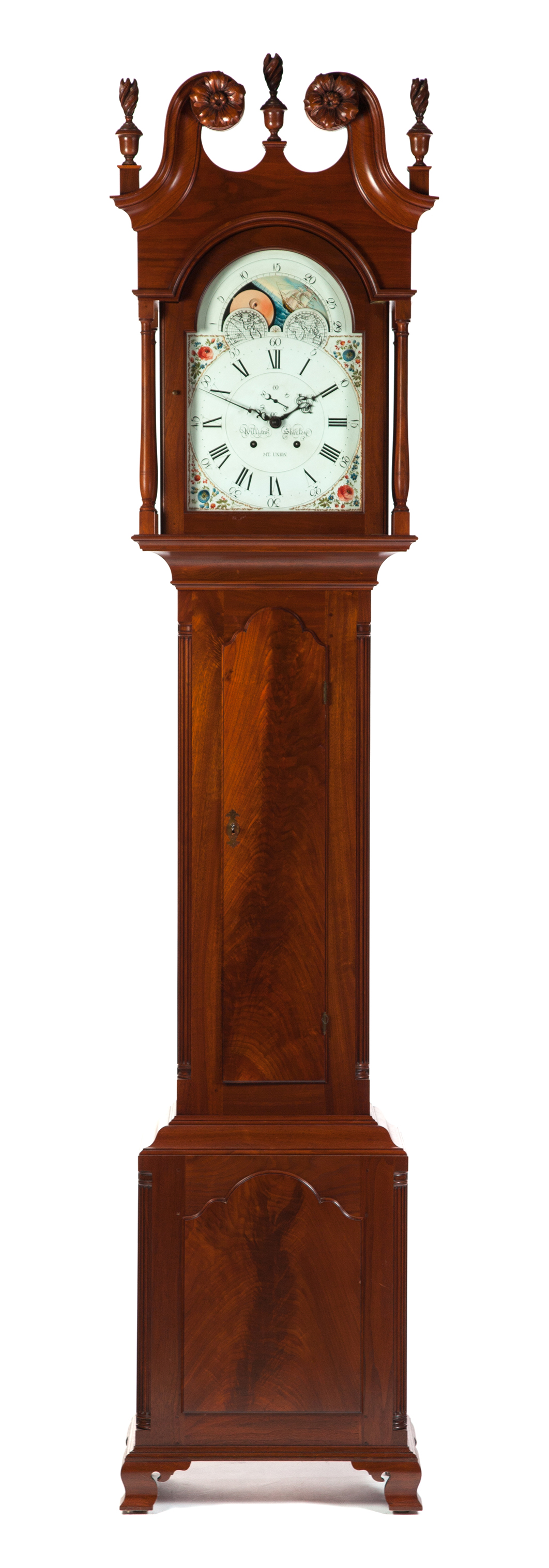 Appraisal: AMERICAN CHIPPENDALE-STYLE TALL CASE CLOCK Made by the Irion Company