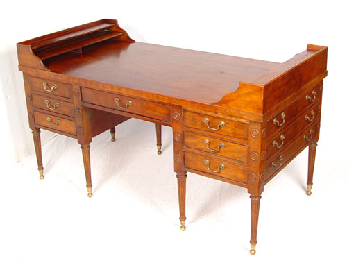 Appraisal: GEORGE WASHINGTON DESK BY DREXEL Mahogany reproduction of the desk