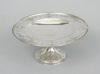 Appraisal: A Sterling Silver Tazza by International Silver American th Century