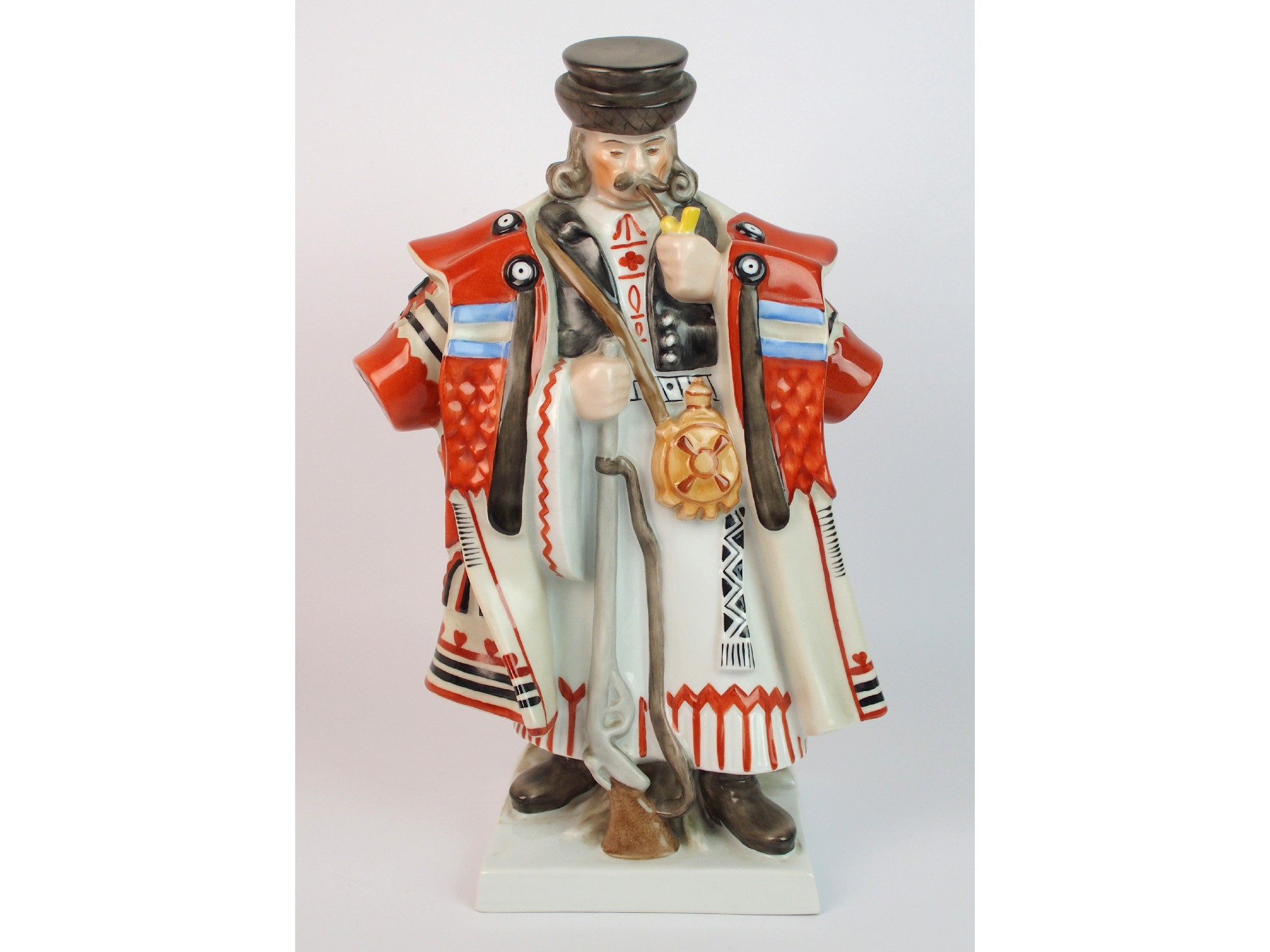 Appraisal: A large Herend porcelain figure of a Hungarian Manmodelled as