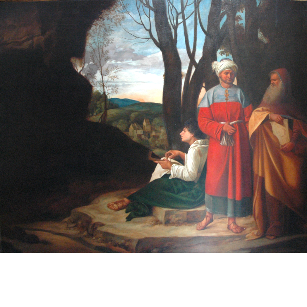 Appraisal: After Giorgione The Three Philosophers Inscribed GIORGIONE Copie von A