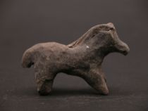 Appraisal: Small Terracotta Horse Babylonian C th th Century Dark gray