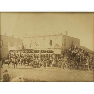 Appraisal: Western Photograph Jabez Smith Missouri Framed photograph of a Western