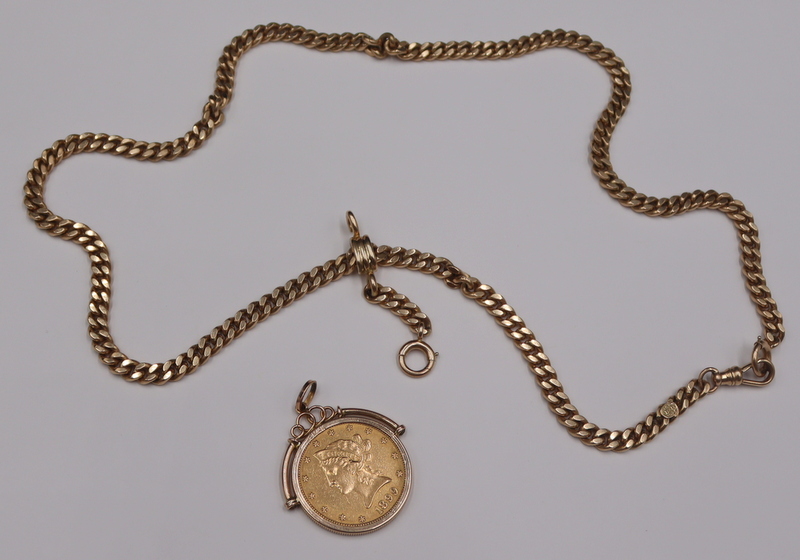 Appraisal: JEWELRY kt Gold Mounted US Gold Coin kt yellow gold