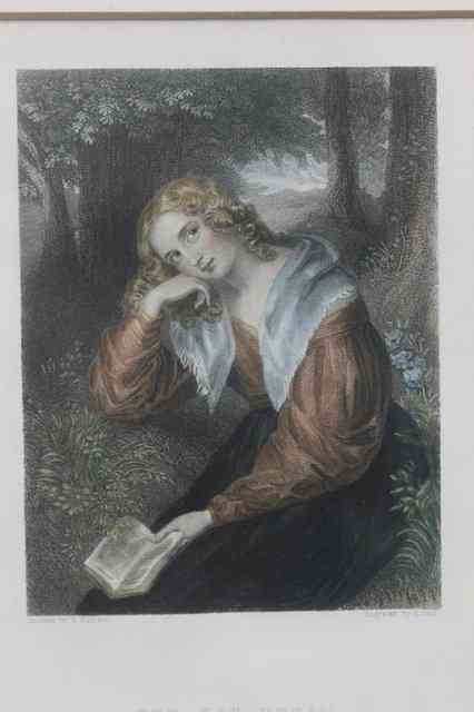 Appraisal: After H Richter'The Day Dream' coloured engraving by H Cook