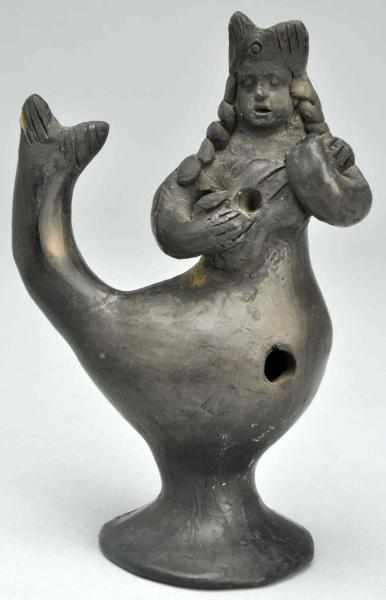 Appraisal: Unusual Mermaid Pottery Pie Whistle Condition Excellent Size T