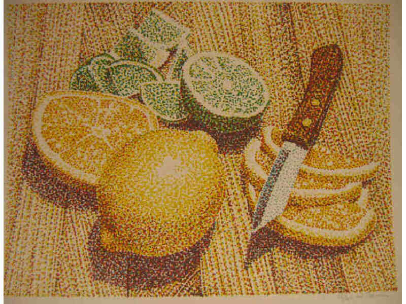 Appraisal: JERRY WILKERSON AMERICAN B LEMONS AND LIMES circa color serigraph