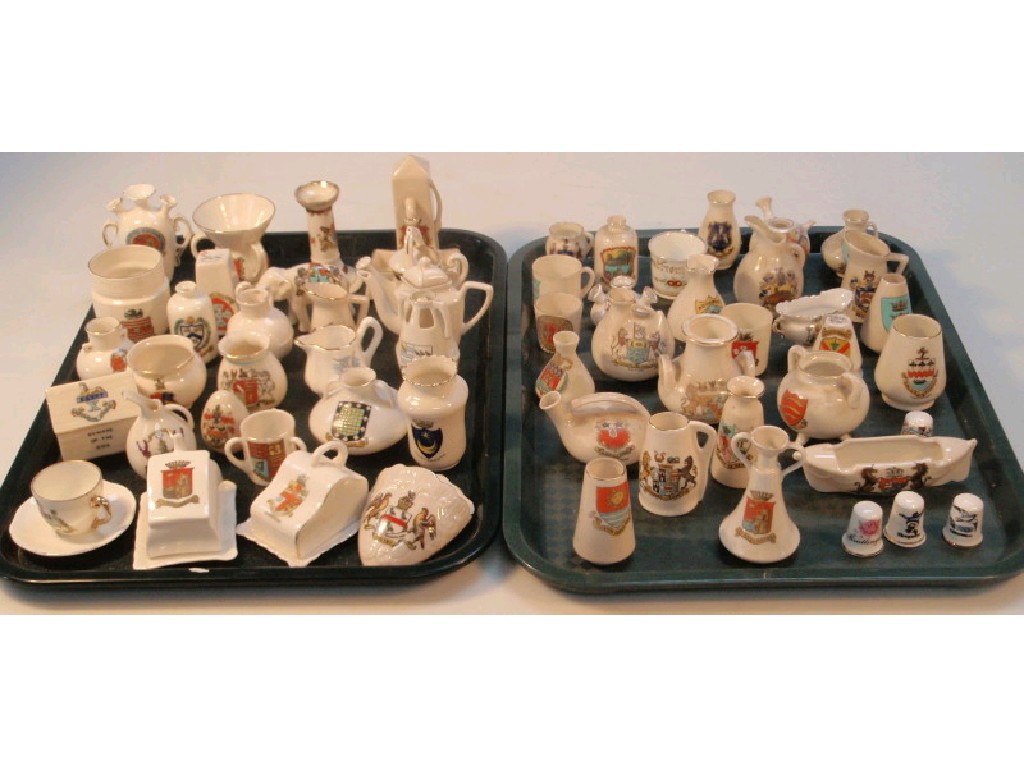 Appraisal: A collection of approximately sixty pieces of crested china including