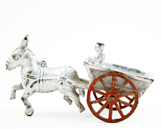 Appraisal: Early th C Iron Horse and Buggy L