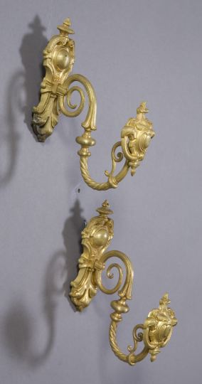 Appraisal: Pair of Charles Rinquet Paris Gilt-Bronze Drapery Tiebacks of large