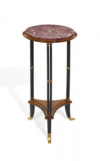 Appraisal: A TH CENTURY LOUIS XVI STYLE WALNUT AND EBONIZED ORMOLU