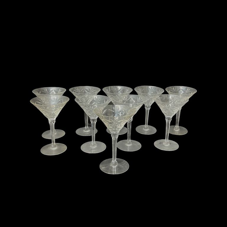 Appraisal: Crystal Glasses Crystal Glasses Measurements Inches High x Inches Diameter