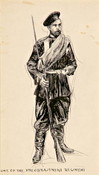 Appraisal: Edward Hopper American - One of the Preobrajenski Regiment Ink