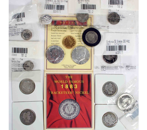 Appraisal: Lot US Coins V Nickel Buffalo Cents