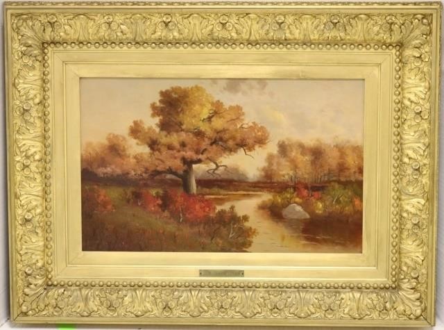 Appraisal: BRYANT CHAPIN ATTRIBUTED TO - FALLRIVER ARTIST OIL PAINTING ON