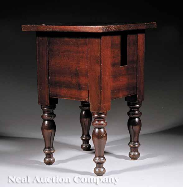 Appraisal: An Antique American or English Santo Domingo Mahogany Stand th