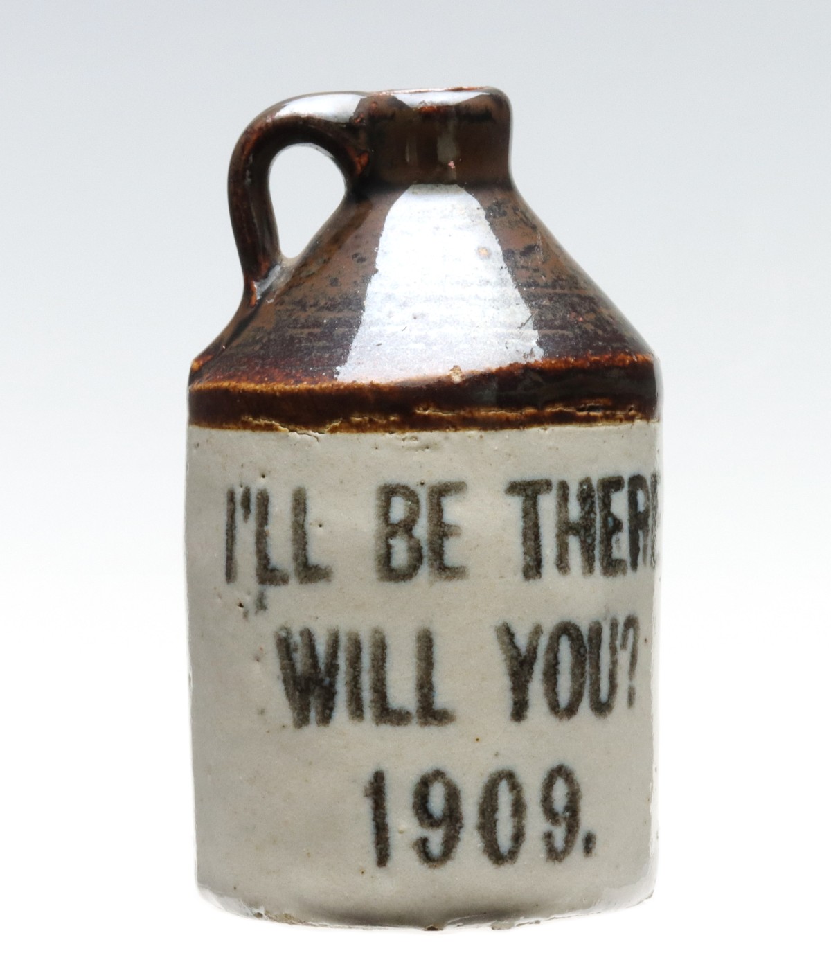 Appraisal: LOUISVILLE KENTUCKY FRATERNAL STONEWARE MINI JUG