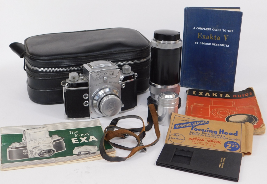 Appraisal: IHAGEE EXA SLR CAMERA WITH LENSES Ihagee Exa SLR camera