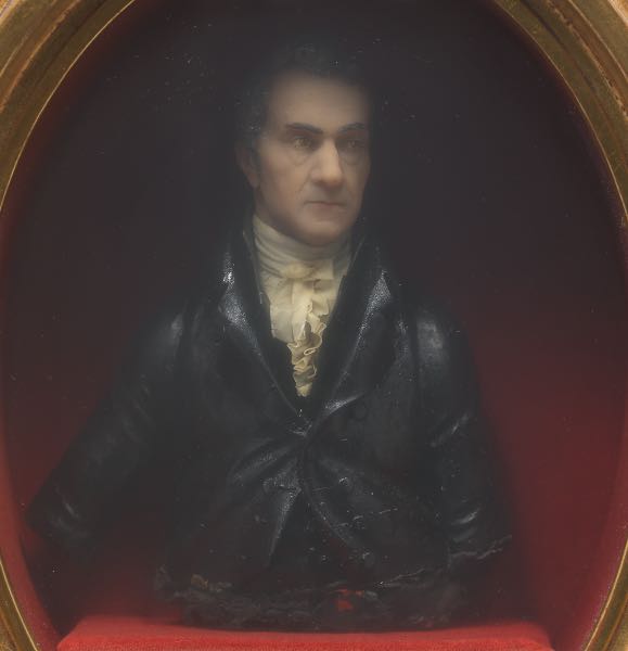 Appraisal: WAX PORTRAIT OF SIR SAMUEL ROMILLY CA TH CENTURY x