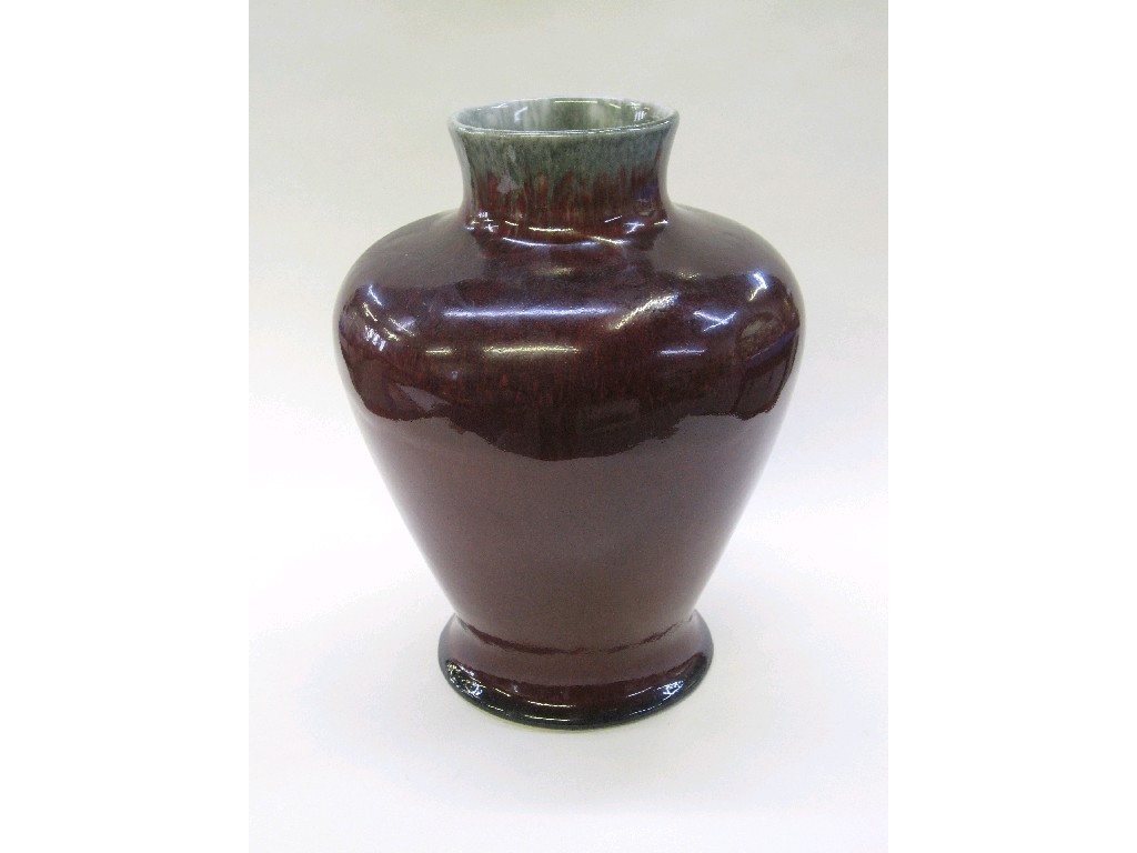 Appraisal: Cobridge pottery flambe glaze vase and a collectors magazine