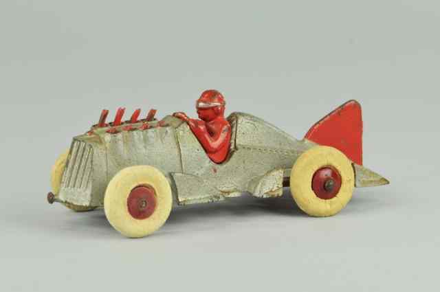 Appraisal: HUBLEY RACER WITH ARTICULATED PISTONS Cast iron painted in silver