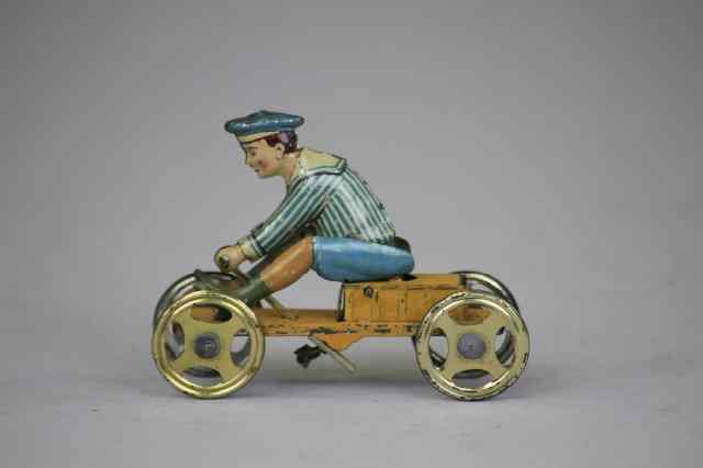 Appraisal: FLYING HOLLANDER PENNY TOY Meier Germany lithographed tin articulated action