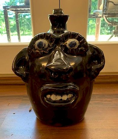 Appraisal: Outsider Art Burlon Craig Face Jug Craig Burlon b d