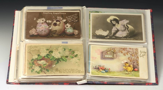 Appraisal: A COLLECTION OF SIX ALBUMS OF EDWARDIAN AND LATER EASTER