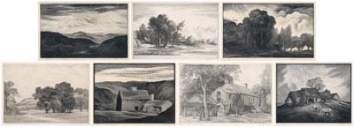 Appraisal: Seven Thomas W Nason engravings Thomas Willoughby Nason American born