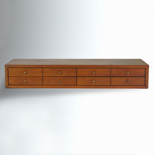 Appraisal: PAUL McCOBB WINCHENDON Four-drawer jewelry chest with segmented drawer fronts