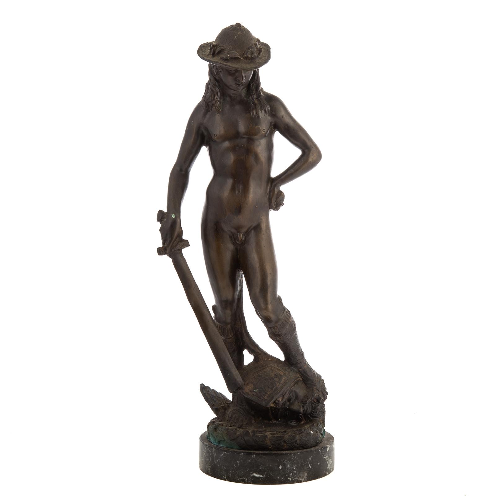 Appraisal: GRANDE TOUR BRONZE DAVID AFTER DONATELLO Early th century after