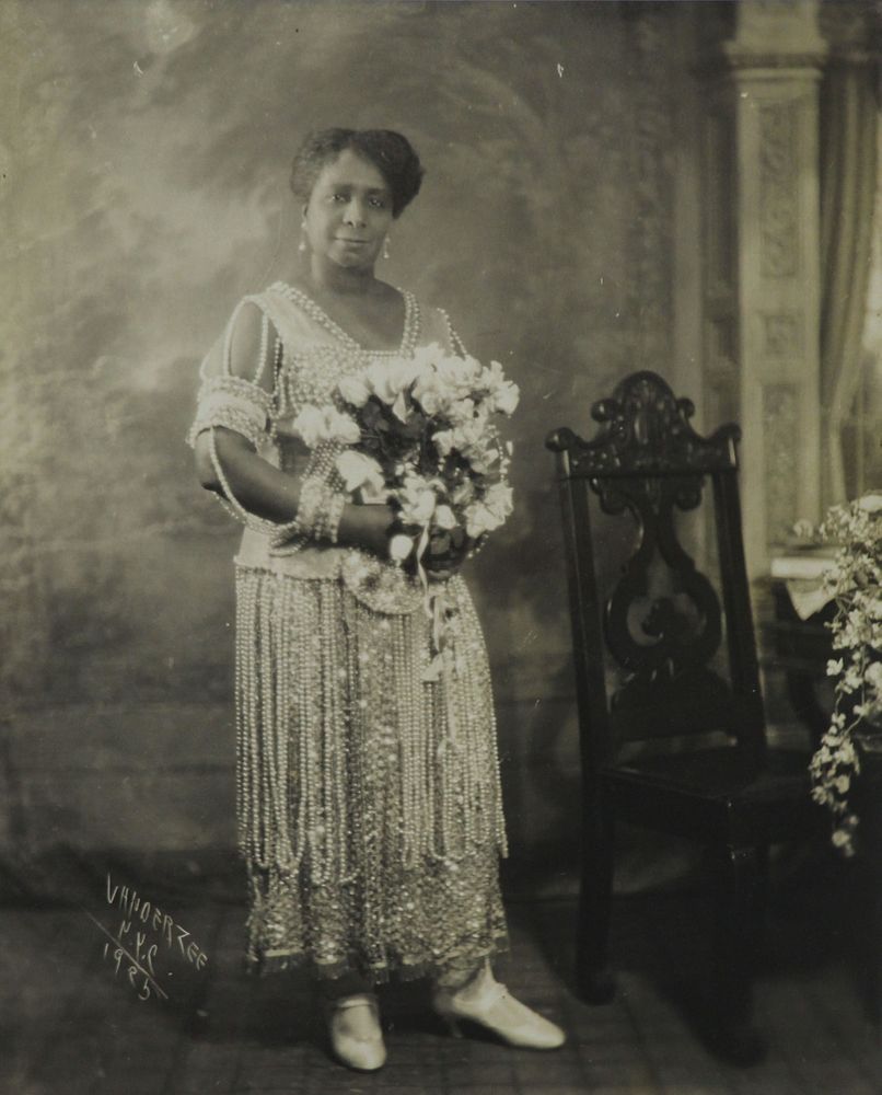 Appraisal: JAMES VAN DER ZEE AMERICAN - Photograph Female Portrait Signed