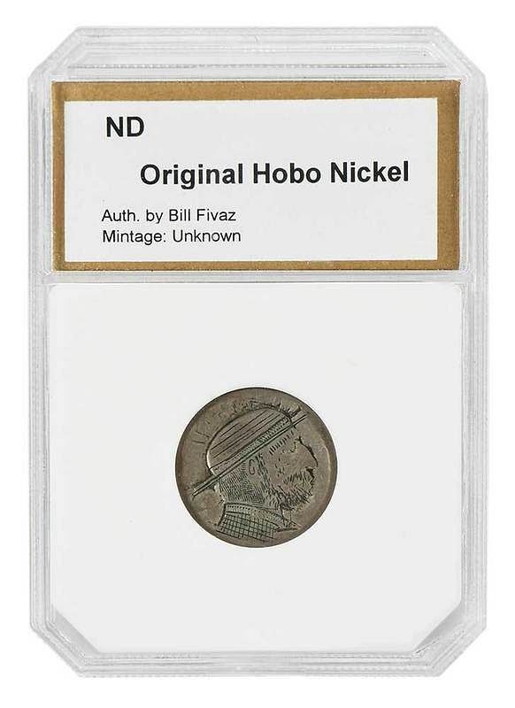 Appraisal: Original Hobo Nickel early th century authenticated by Bill Fivaz