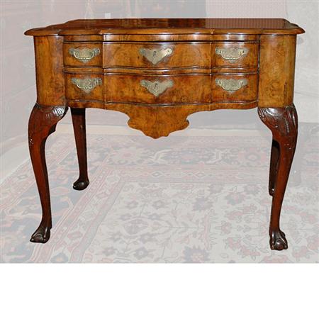 Appraisal: George II Walnut Dressing Table Estimate -