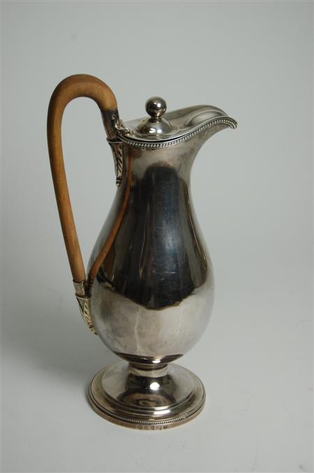 Appraisal: A George III ewer John Schofield London of slender baluster