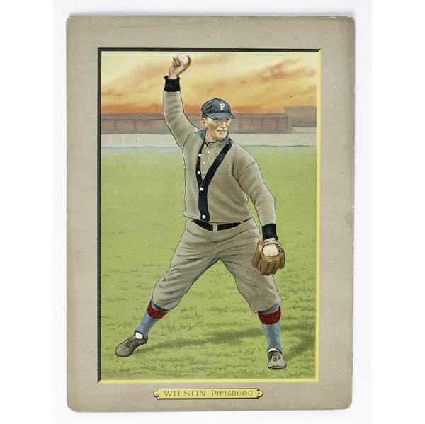 Appraisal: Two T Turkey Red cabinet cards from the Pittsburgh Pirates