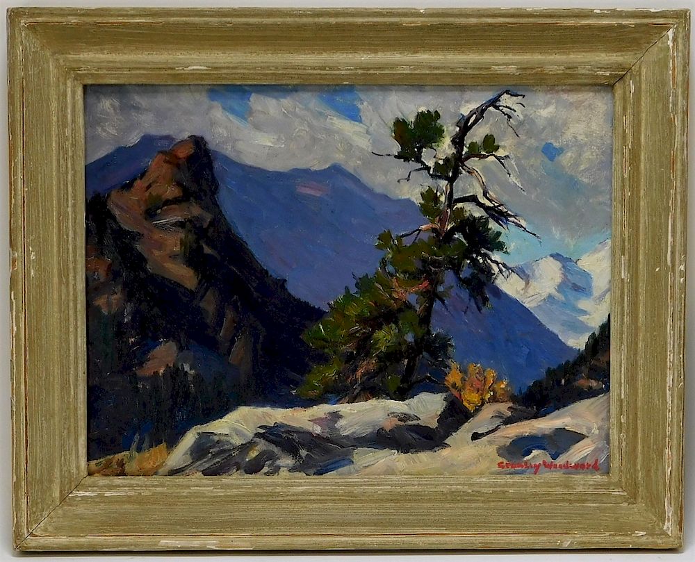 Appraisal: Stanley Woodward Plein Air New Hampshire Painting Stanley Wingate Woodward