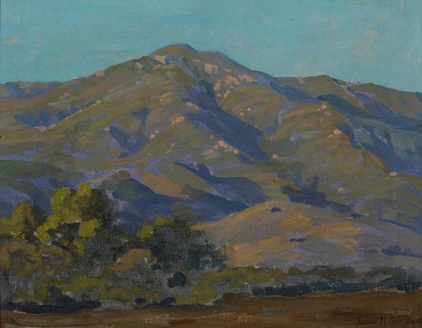 Appraisal: John Marshall Gamble - Hillside Shadows signed 'John M Gamble'