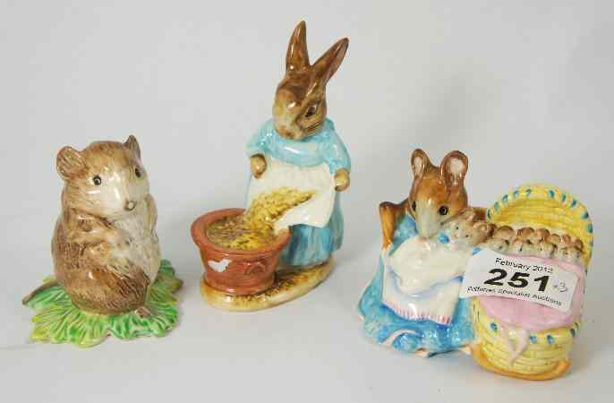 Appraisal: Beswick Beatrix Potter Figures Hunca Munca and Cecily Parsley BP