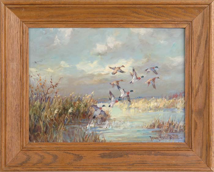 Appraisal: FRANK VINING SMITH American - MALLARDS RISING Oil on masonite