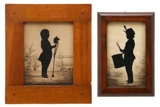 Appraisal: A Group of Two Silhouettes Attributed to August Edouart each