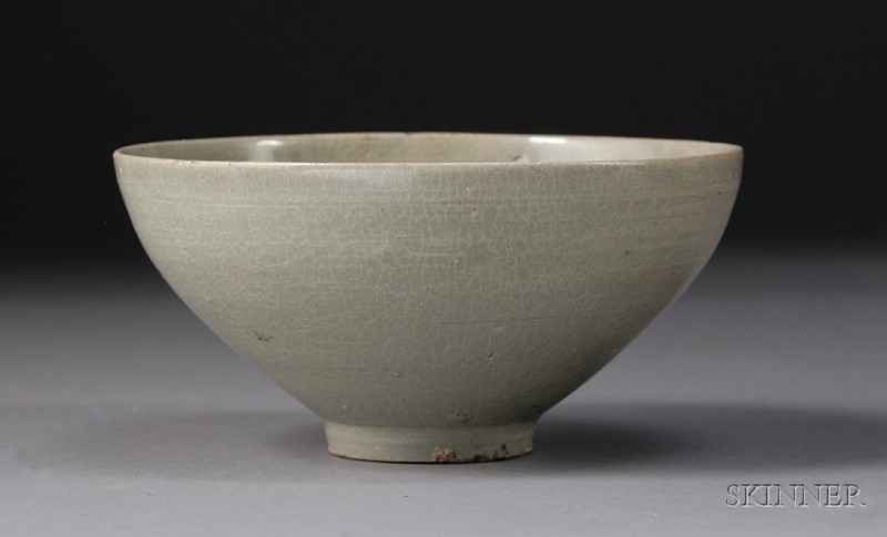 Appraisal: Celadon Bowl Korea Koryo period th century conical form dia